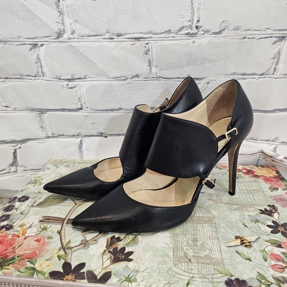 Jimmy Choo Shoes - Jimmy Choo Heath Monk Strap Heels In Black